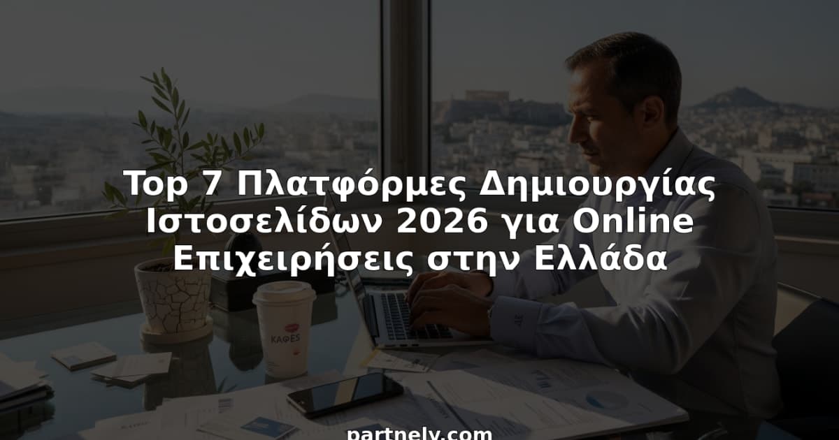 Top 7 Πλατφόρμες Δημιουργίας Ιστοσελίδων 2026 για Online Επιχειρήσεις στην Ελλάδα